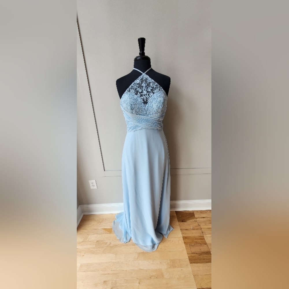 Sky Mori Lee Bridesmaid Dress 21609 Size 8